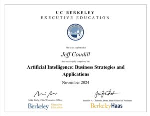 Jeff Caudill AI Certificate