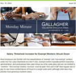 Cover of Gallagher's Monday Minute Issue 20